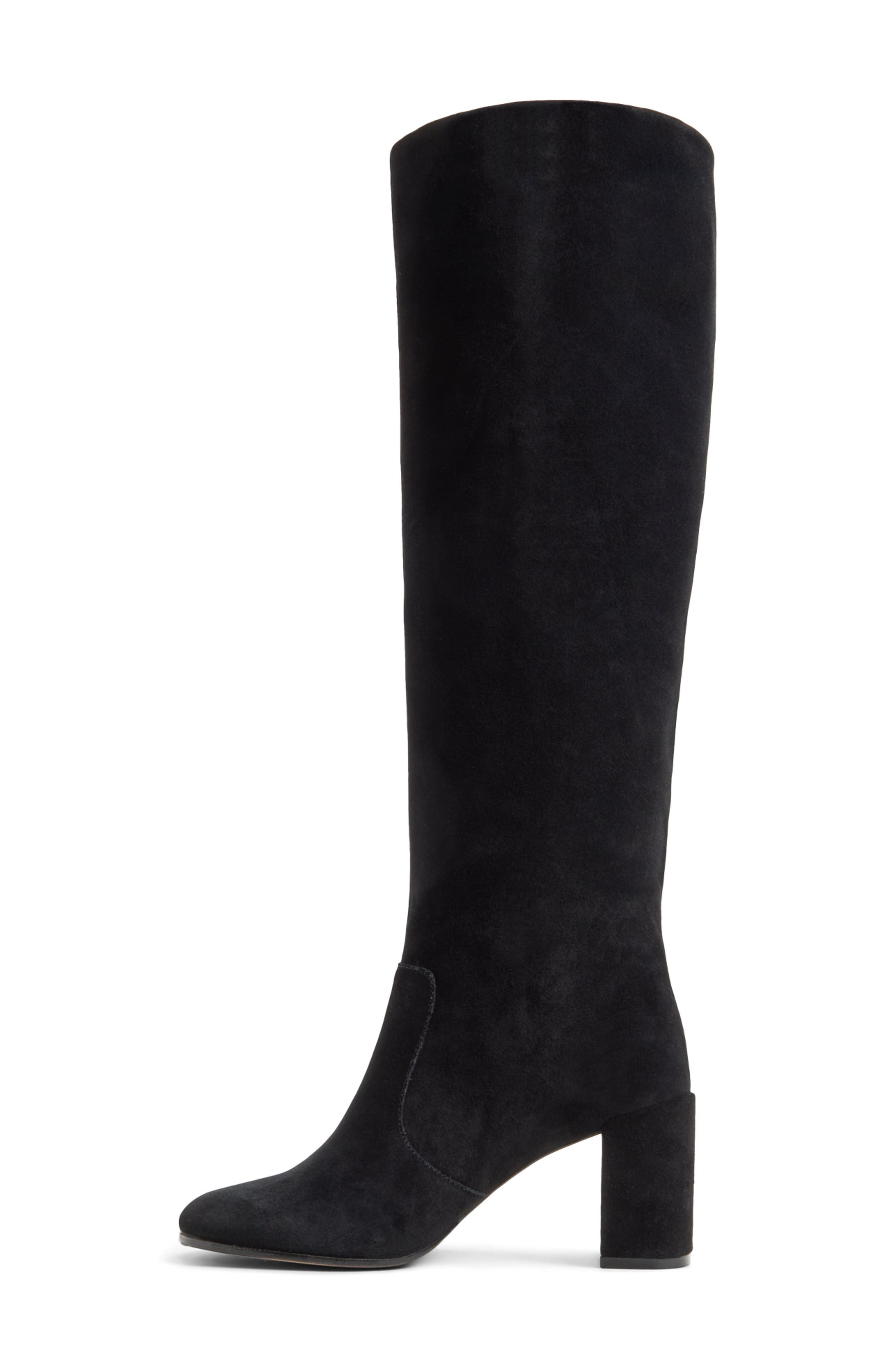 Seline Knee High Boot, Alternate, color, BLACK