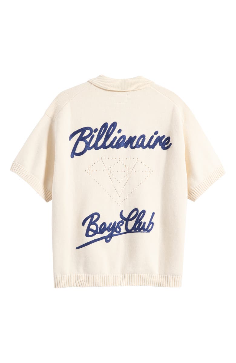 Billionaire Boys Club BB Rarity Camp Collar Short Sleeve Cotton Cardigan, Alternate, color, 