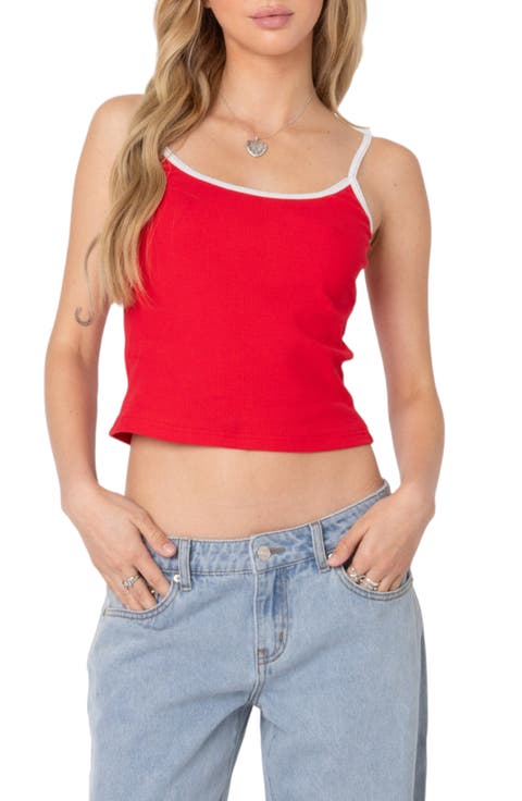 Franky Contrast Trim Rib Camisole