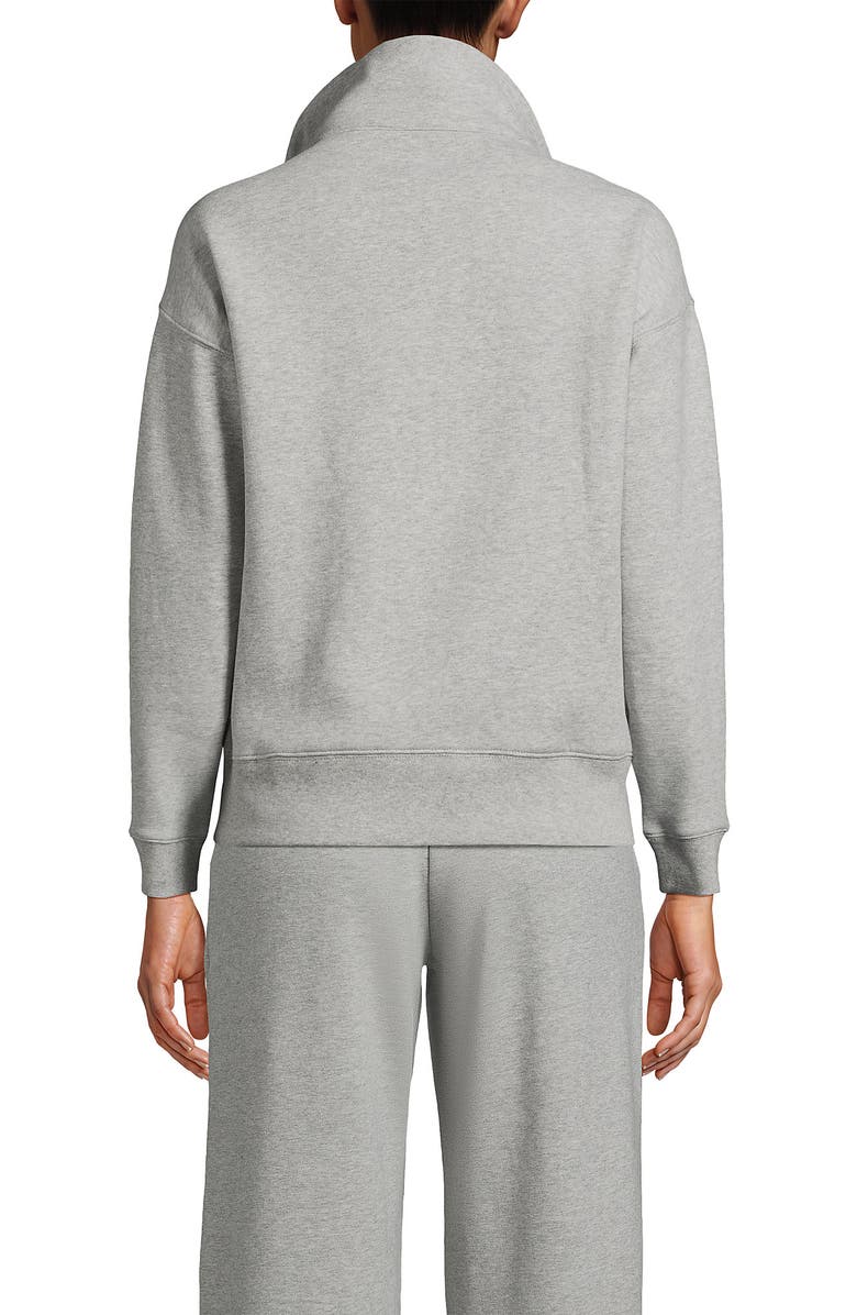 Lands' End Serious Sweats Relaxed Long Sleeve Half Zip Sweatshirt, Alternate, color,