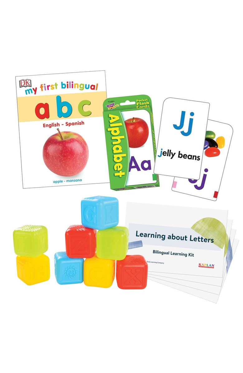 Kaplan Early Learning Company Learning about Letters Learning Kit - Bilingual, Main, color, Multicolor