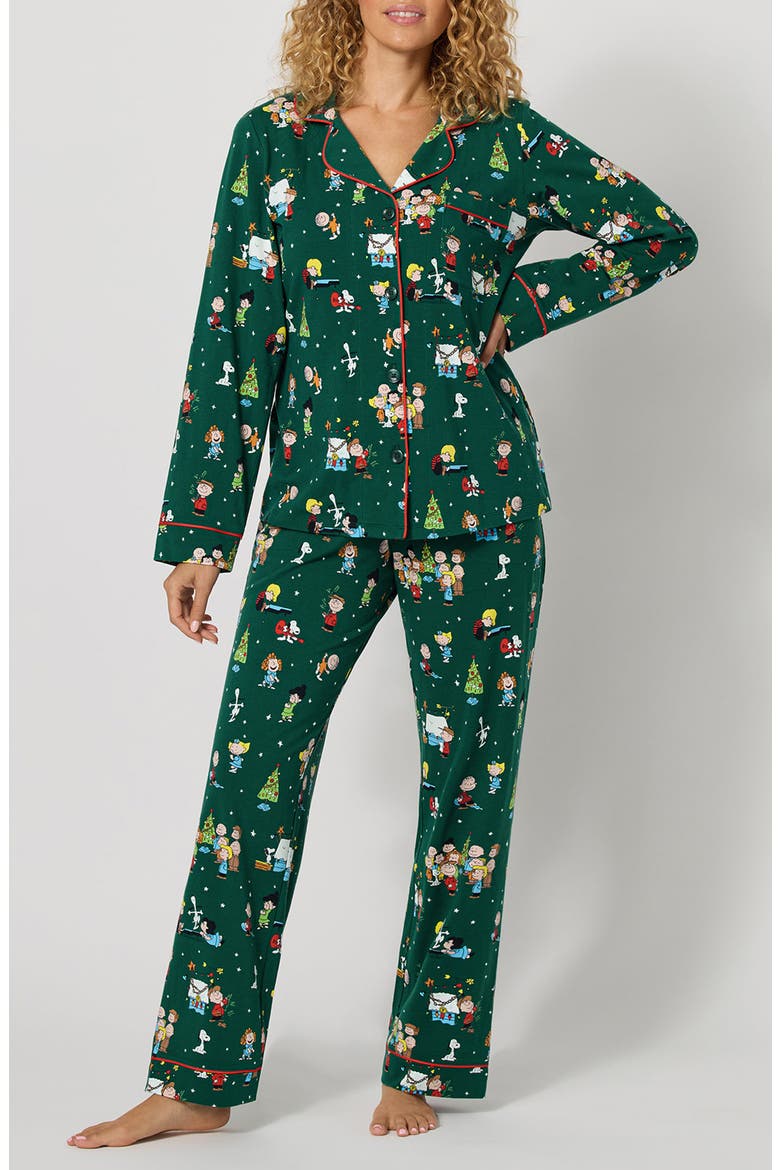 Long Sleeve Pajamas, Alternate, color, GOOD GRIEF ITS CHRISTMAS