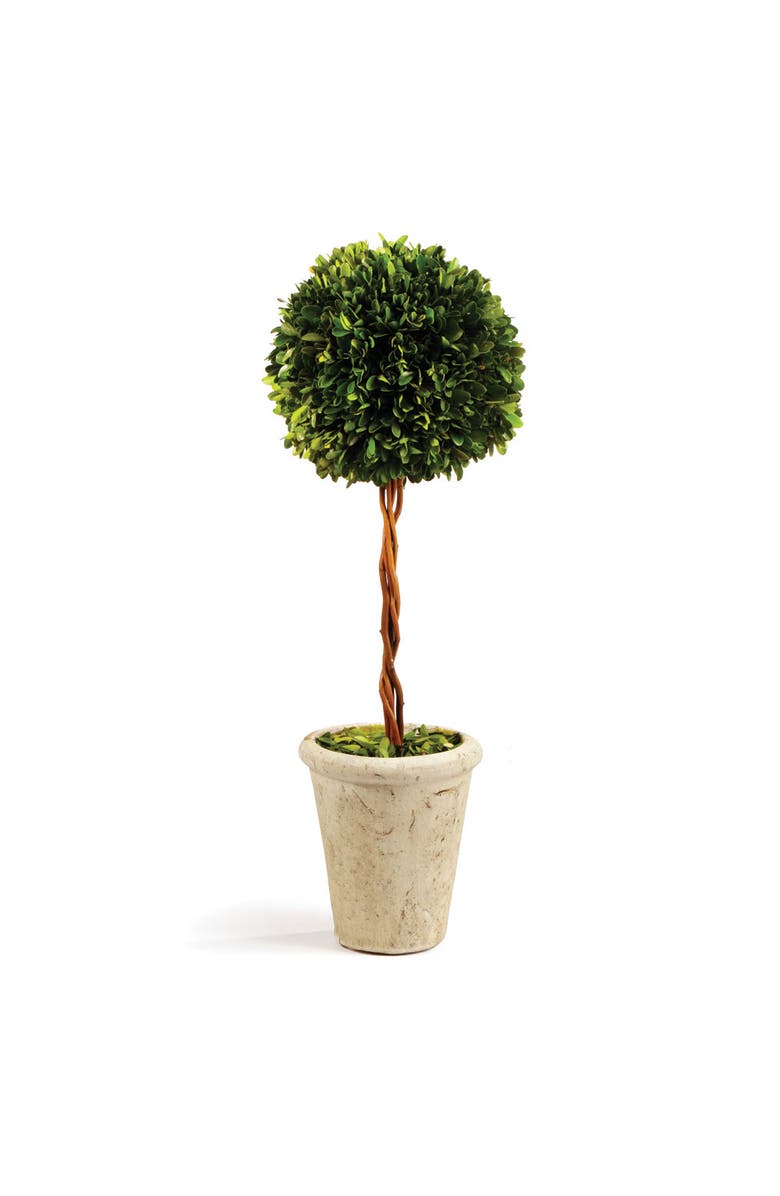 Napa Home & Garden Boxwood Single Faux (Fake) Sphere Topiary 18.5", Main, color, Green