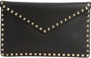 Valentino Garavani Large Rockstud Leather Envelope Pouch