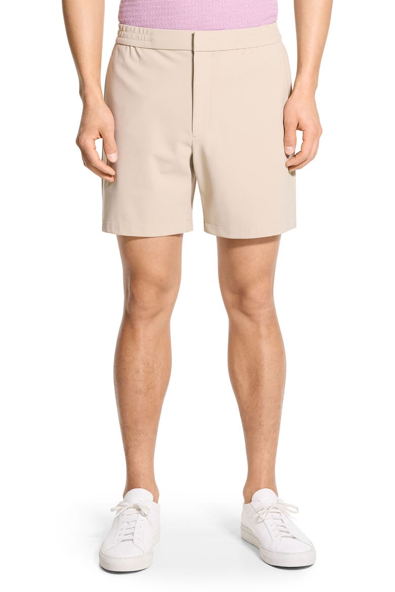 Curtis Slim Fit Internal Drawstring Shorts, Main, color, EARL GREY