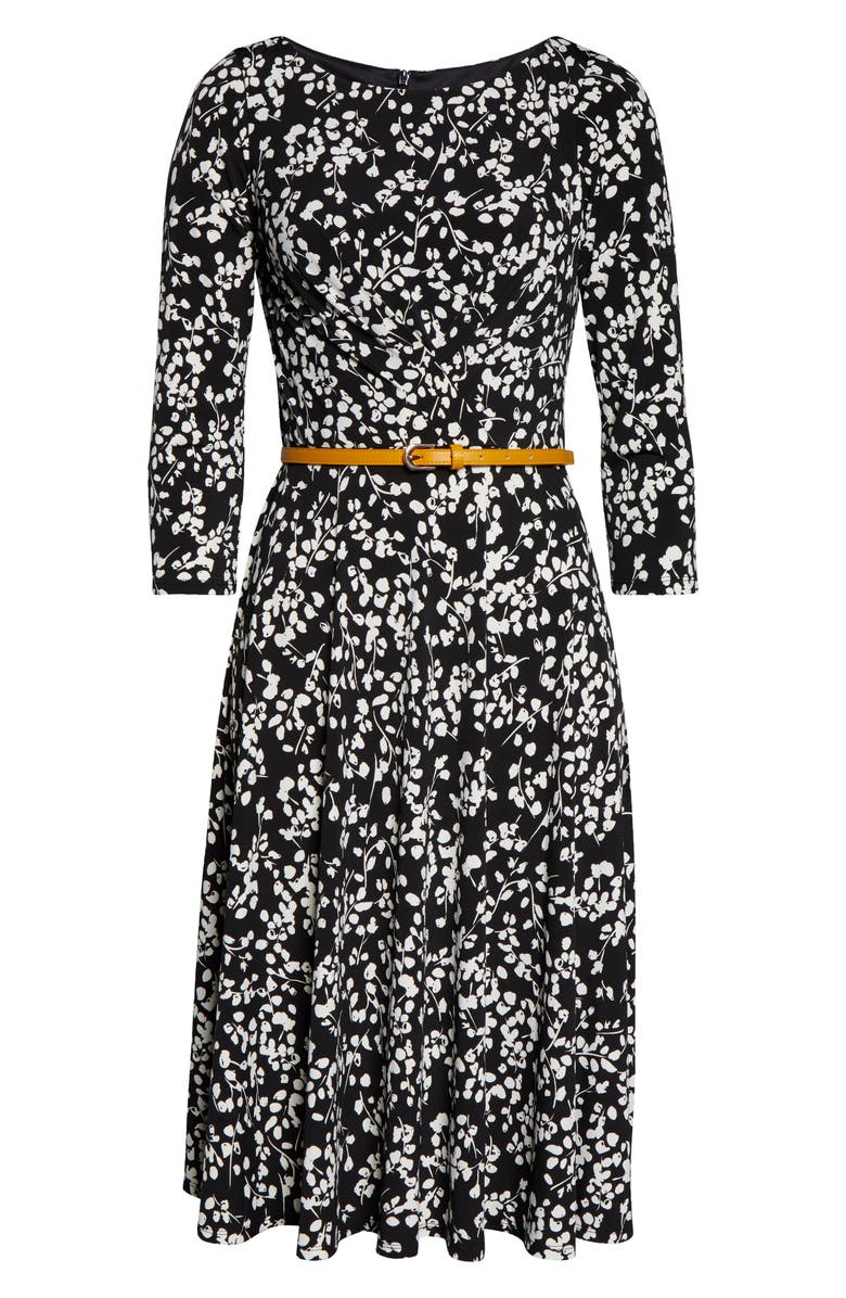 Harper Rose Belted Fit & Flare Dress, Alternate, color,