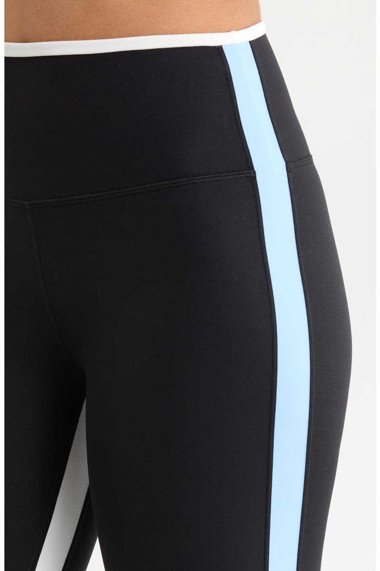 Sam High Waist 7/8 Leggings, Alternate, color, BLACK/ SKYLIGHT