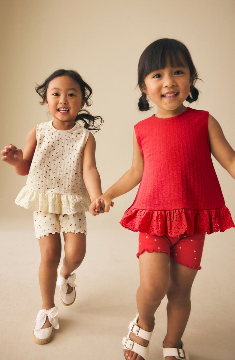 NEXT Kids' 4-Pack Sleeveless Shirt & Shorts Set, Alternate, color, Red Multi