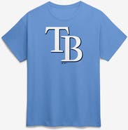 Logo Athletic Men's Logo Athletic Light Blue Tampa Bay Rays Official Logo T-Shirt