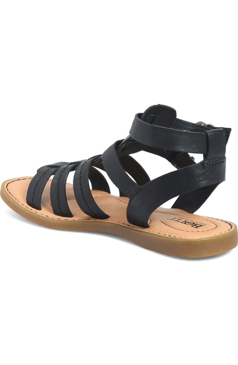 Børn Iana Ankle Strap Sandal, Alternate, color, Black Leather