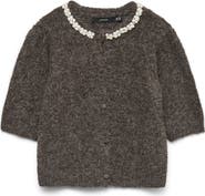 VERO MODA Ocean Pearly Short Sleeve Cardigan