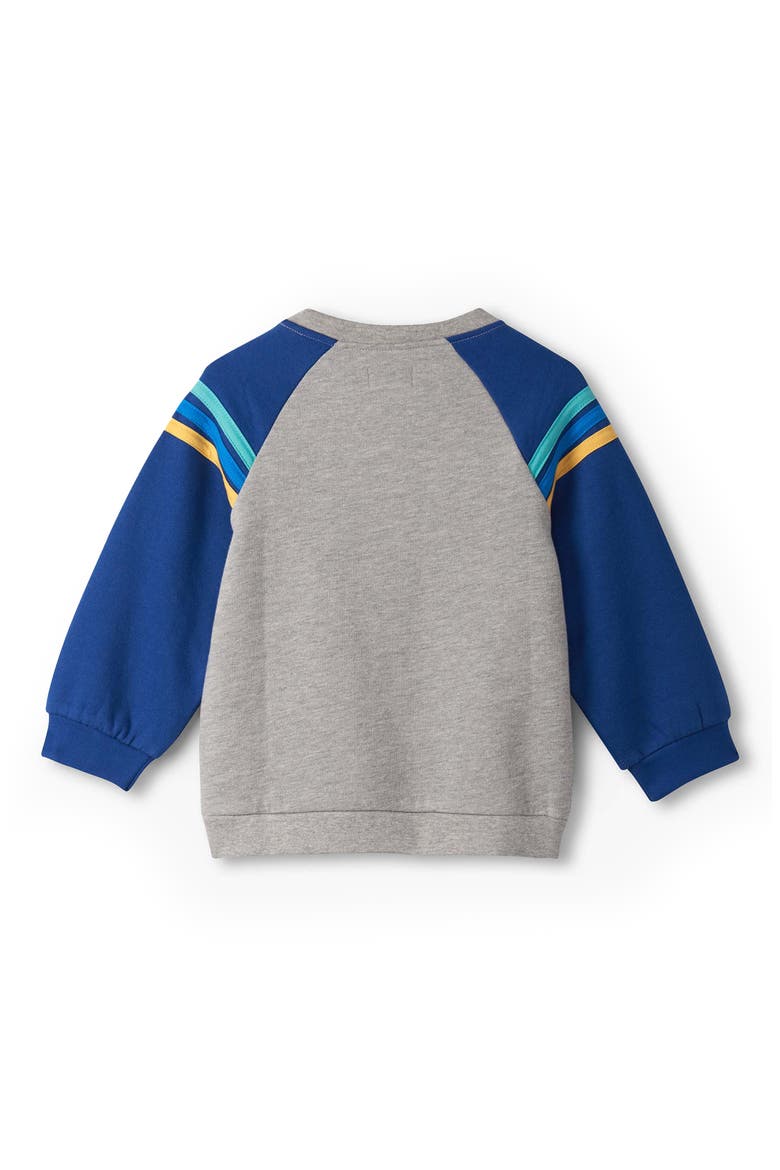 Glow in the Dark Dinosaur Sweatshirt, Alternate, color, ATHLETIC GREY MELANGE