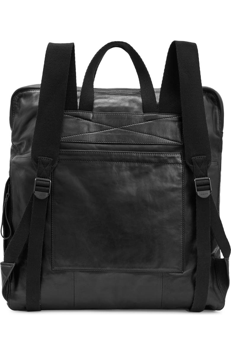 AllSaints Force Leather Backpack, Alternate, color,
