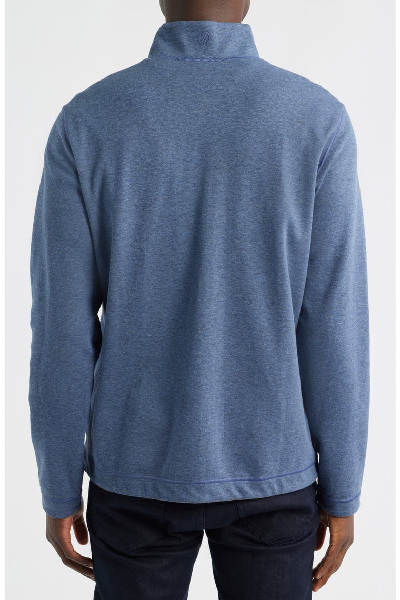 Icon Reversible Quarter Zip, Alternate, color, BLUE/ GRAY