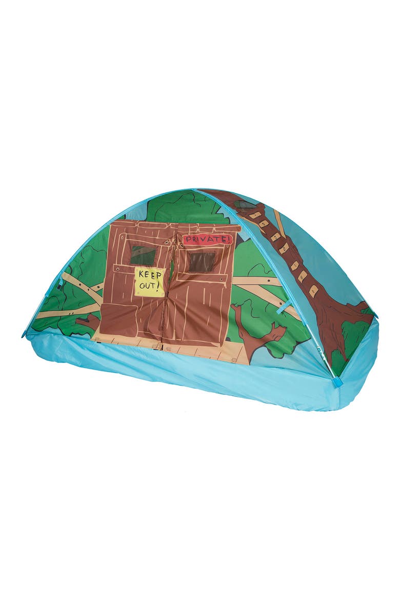 Full-Size Treehouse Bed Tent, Alternate, color, BLUE