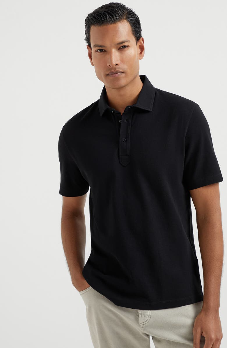 Brunello Cucinelli Piqué polo shirt, Alternate, color, 