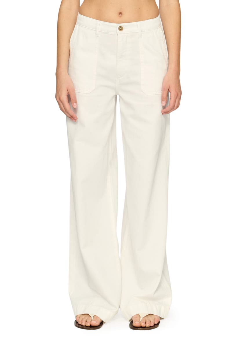 Zoie Wide Leg Relaxed Pants, Main, color, WHITE (VINTAGE)