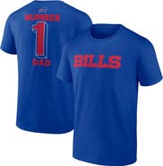 FANATICS Men's Fanatics  Royal Buffalo Bills Big & Tall Number One Dad T-Shirt