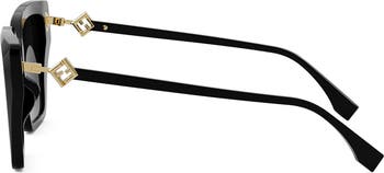 FF Diamonds 54mm Gradient Square Sunglasses