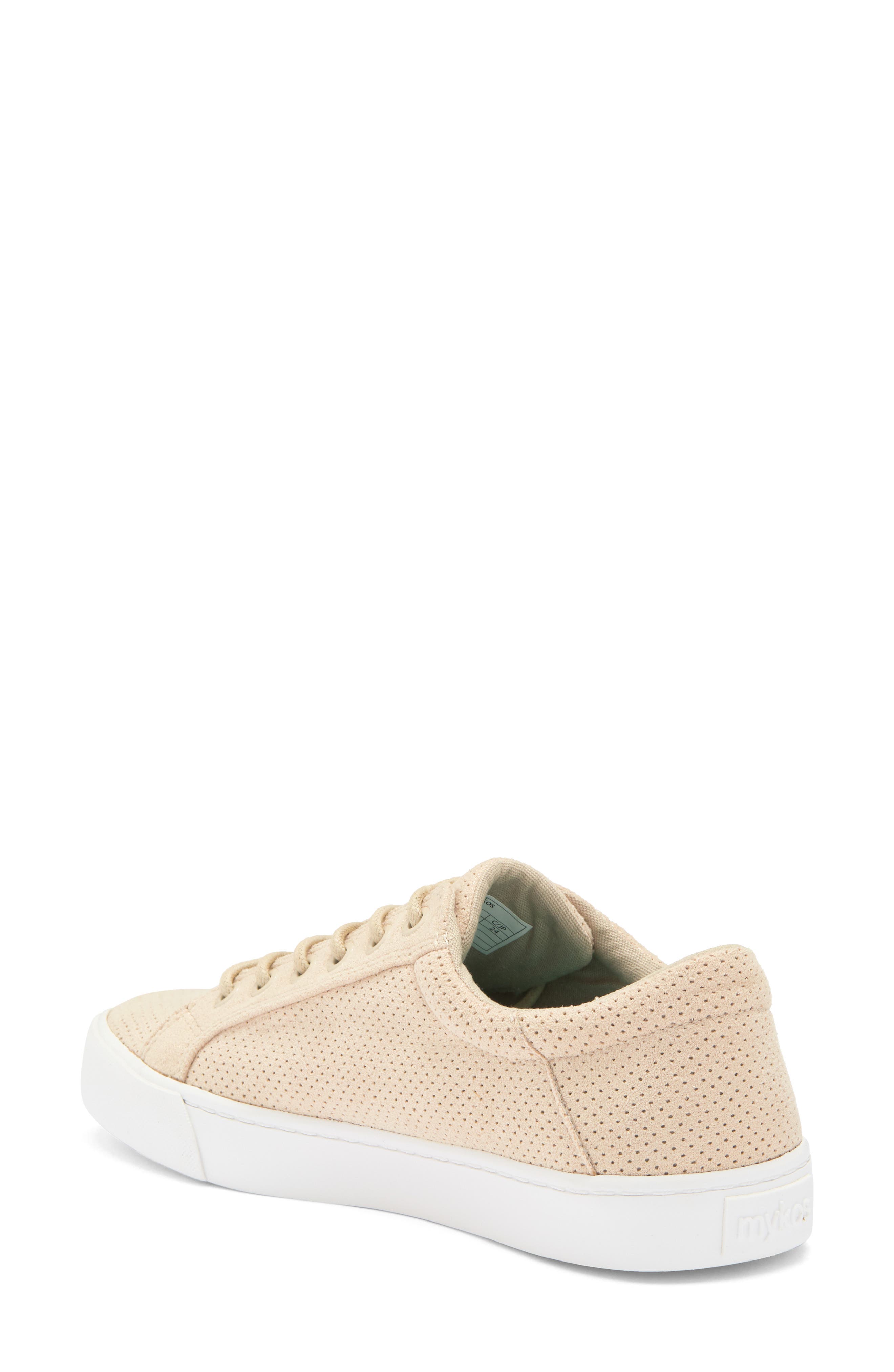 Mykos Vita Perforated Low Top Sneaker, Alternate, color, Gold Sand