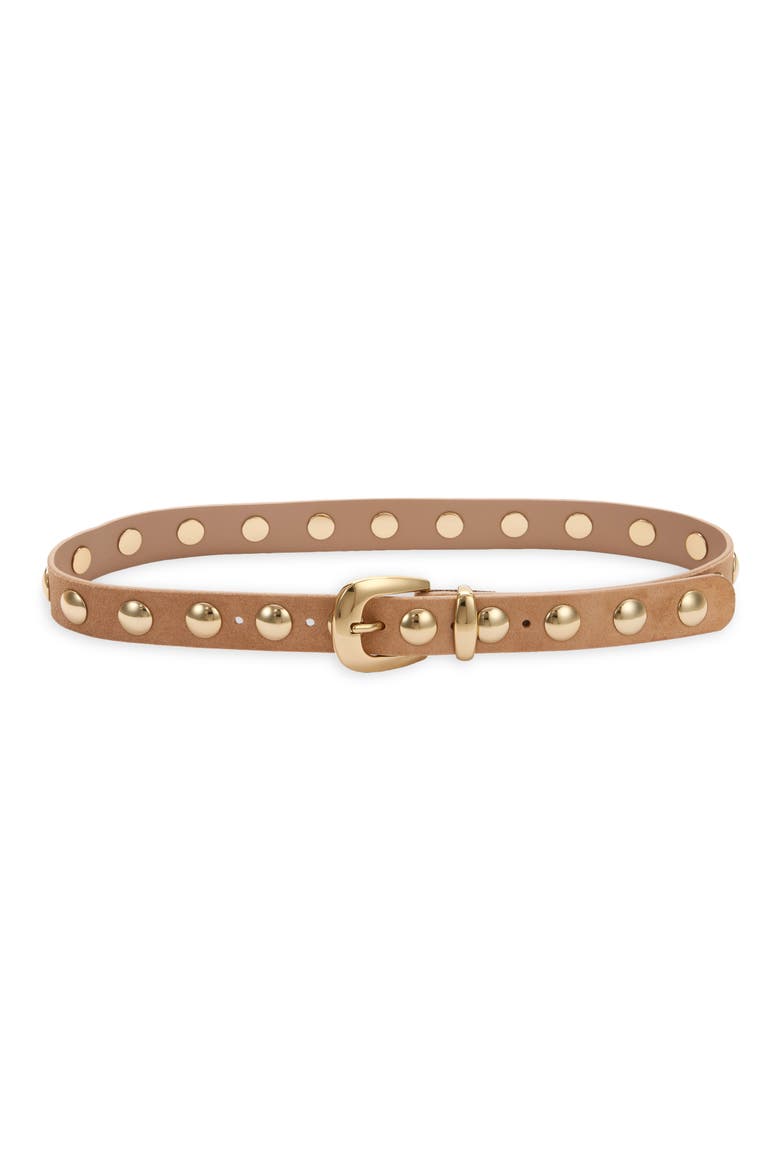 Studded Western Belt, Main, color, CUMIN