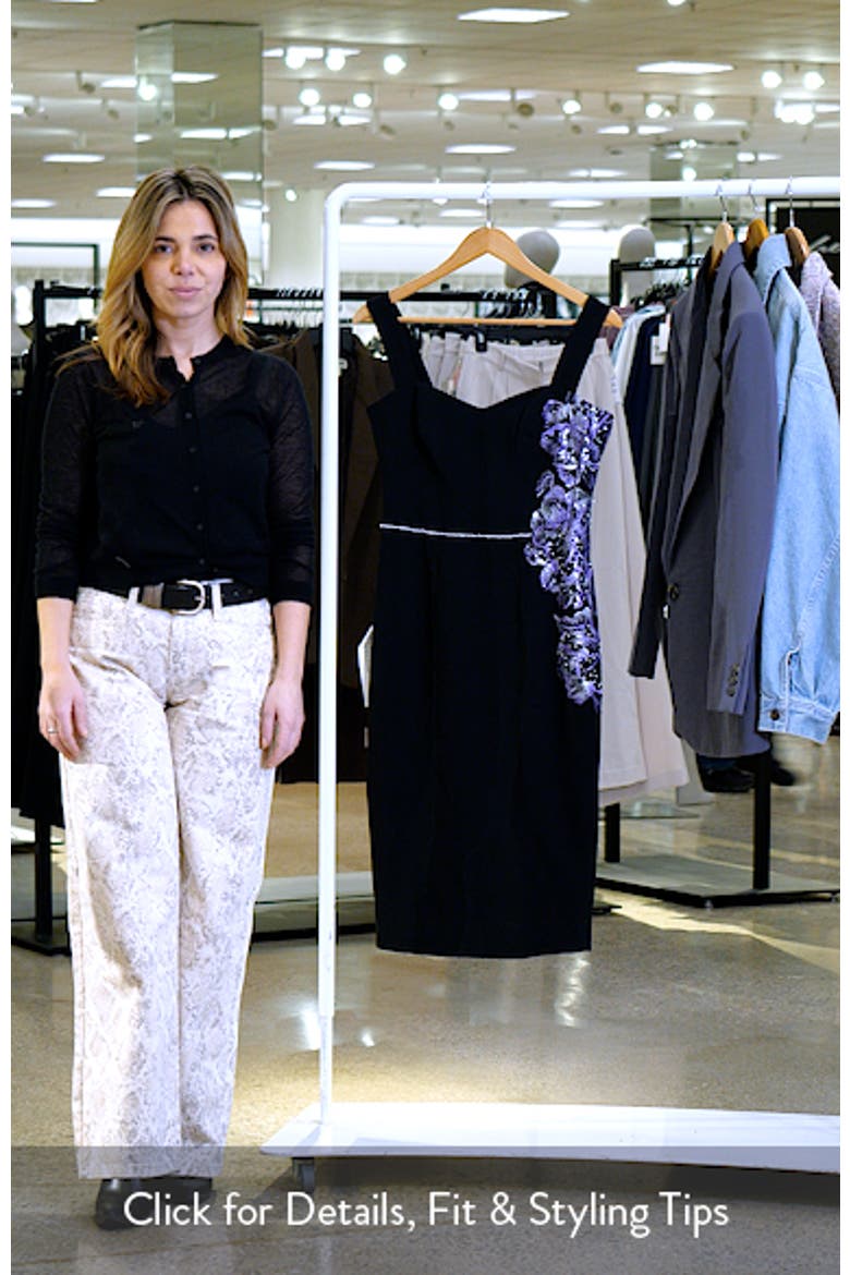Nicole Floral Embroidered Sheath Dress video