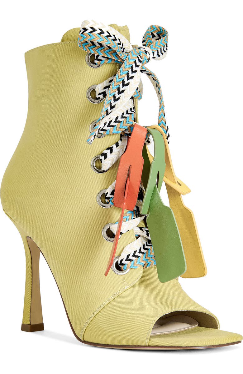 AZALEA WANG Rovea Open Toe Bootie, Main, color,