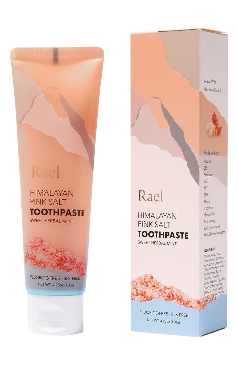 Rael Himalayan Pink Salt Toothpaste Tube, Main, color,