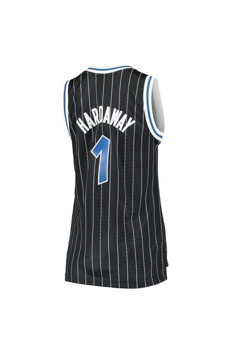 Mitchell & Ness Women's Mitchell & Ness Penny Hardaway Black Orlando Magic 1994/95 Hardwood Classics Swingman Jersey, Alternate, color,