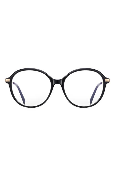 Elsie 53mm Round Blue Light Blocking Glasses