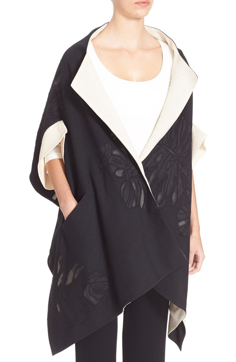 Donna Karan New York Donna Karan New York Reversible Jacquard Kimono Jacket, Alternate, color, 