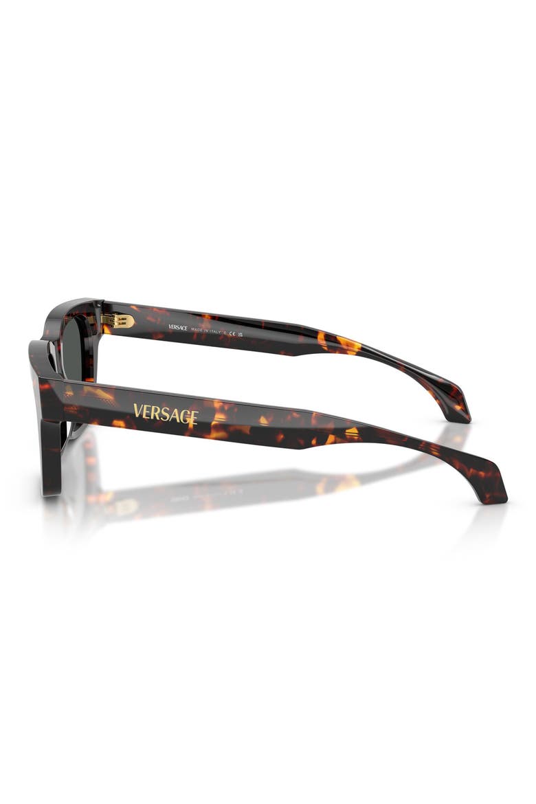 52mm Square Sunglasses, Alternate, color, HAVANA