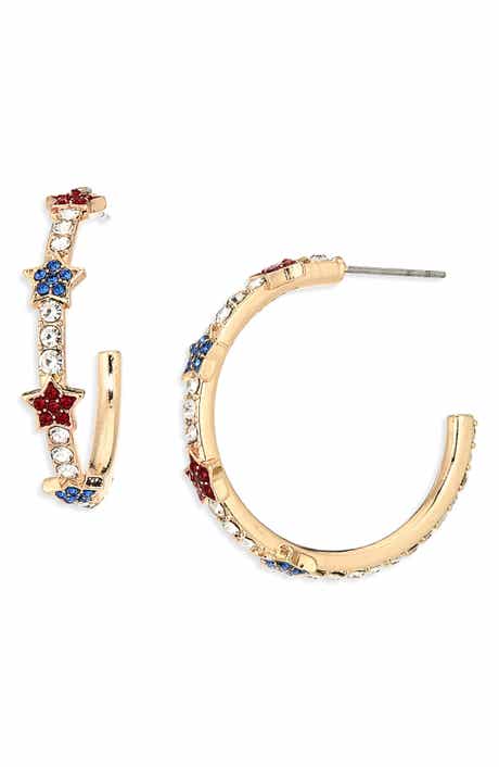 BaubleBar Freedom Ring Hoop Earrings