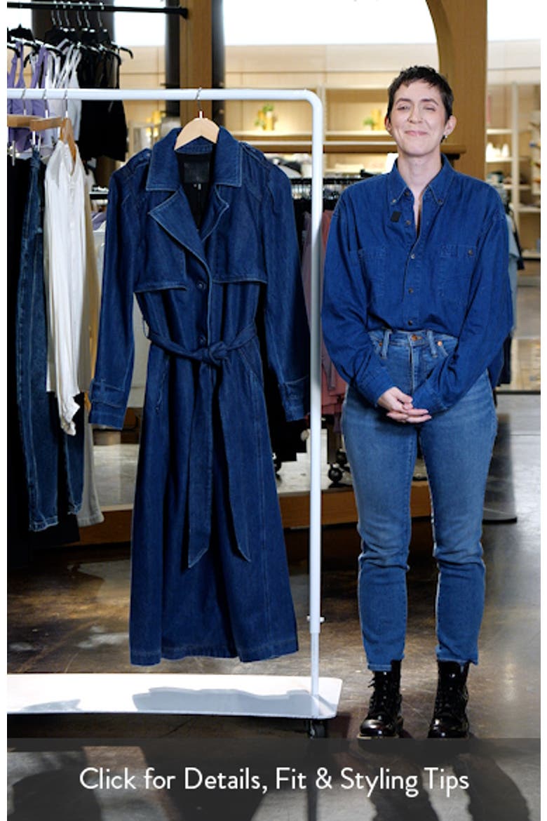Raina Denim Trench Coat video