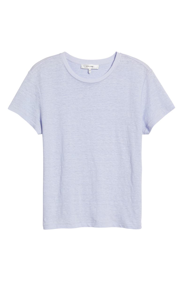 FRAME Organic Linen Baby Tee, Alternate, color, Light Chambray