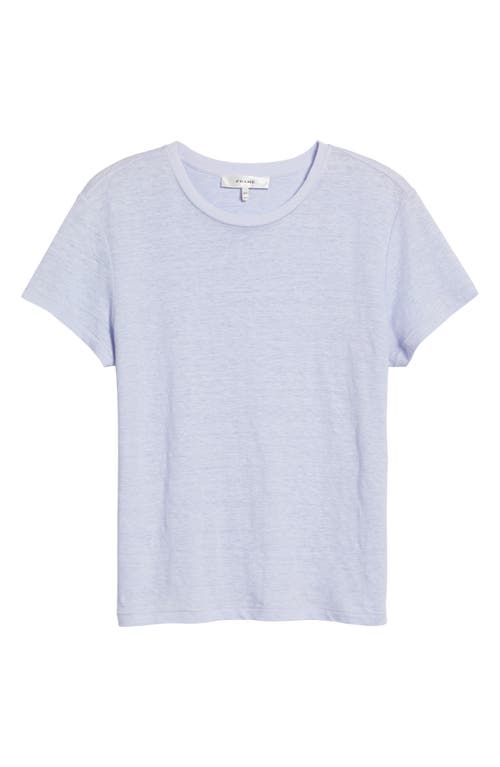 Shop Frame Organic Linen Baby Tee In Light Chambray
