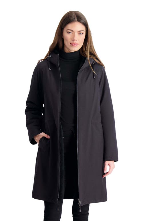 Gorski Shearling Reversible Parka In Blue