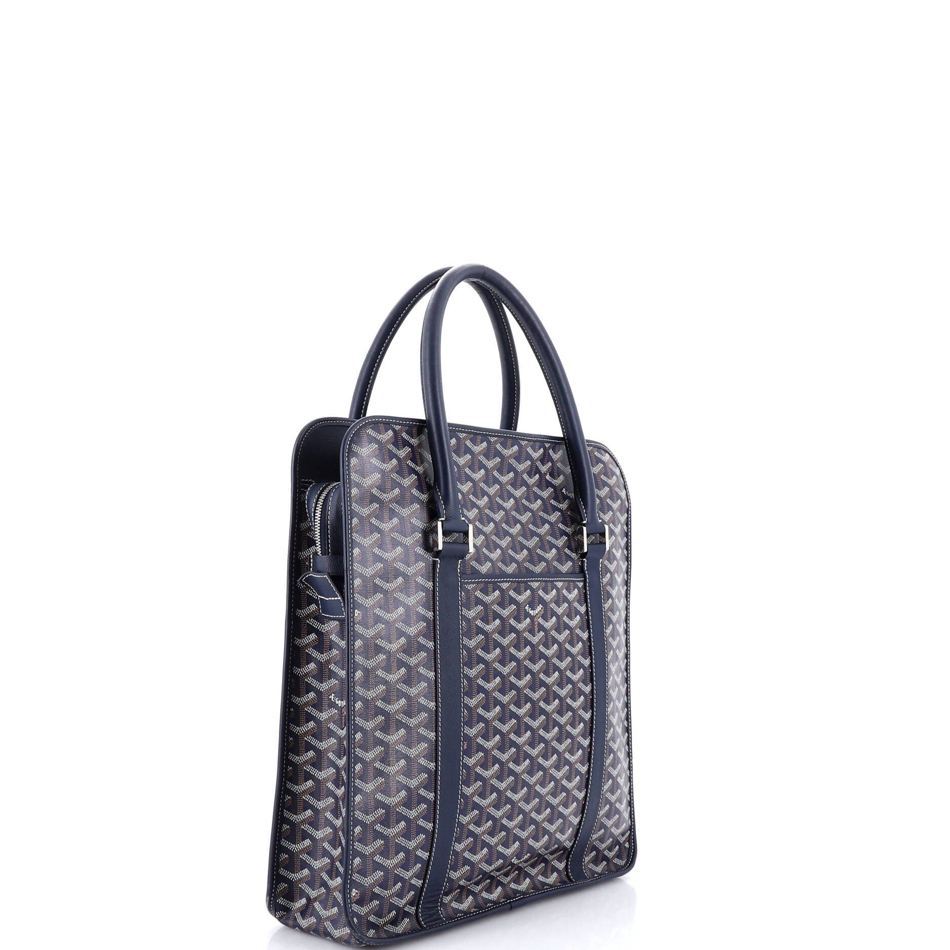 Pre-Owned Goyard Bourgogne Bag Coated Canvas, Alternate, color, Blue