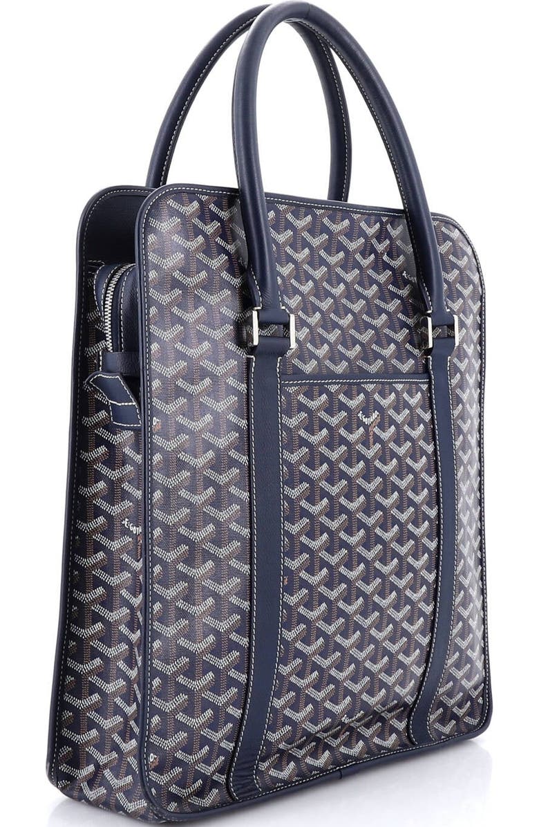Pre-Owned Goyard Bourgogne Bag Coated Canvas, Alternate, color, Blue