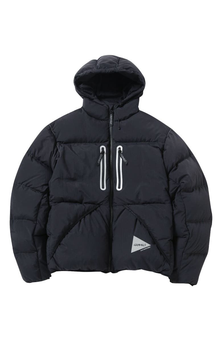Gramicci X & Wander Down Jacket, Alternate, color, Black