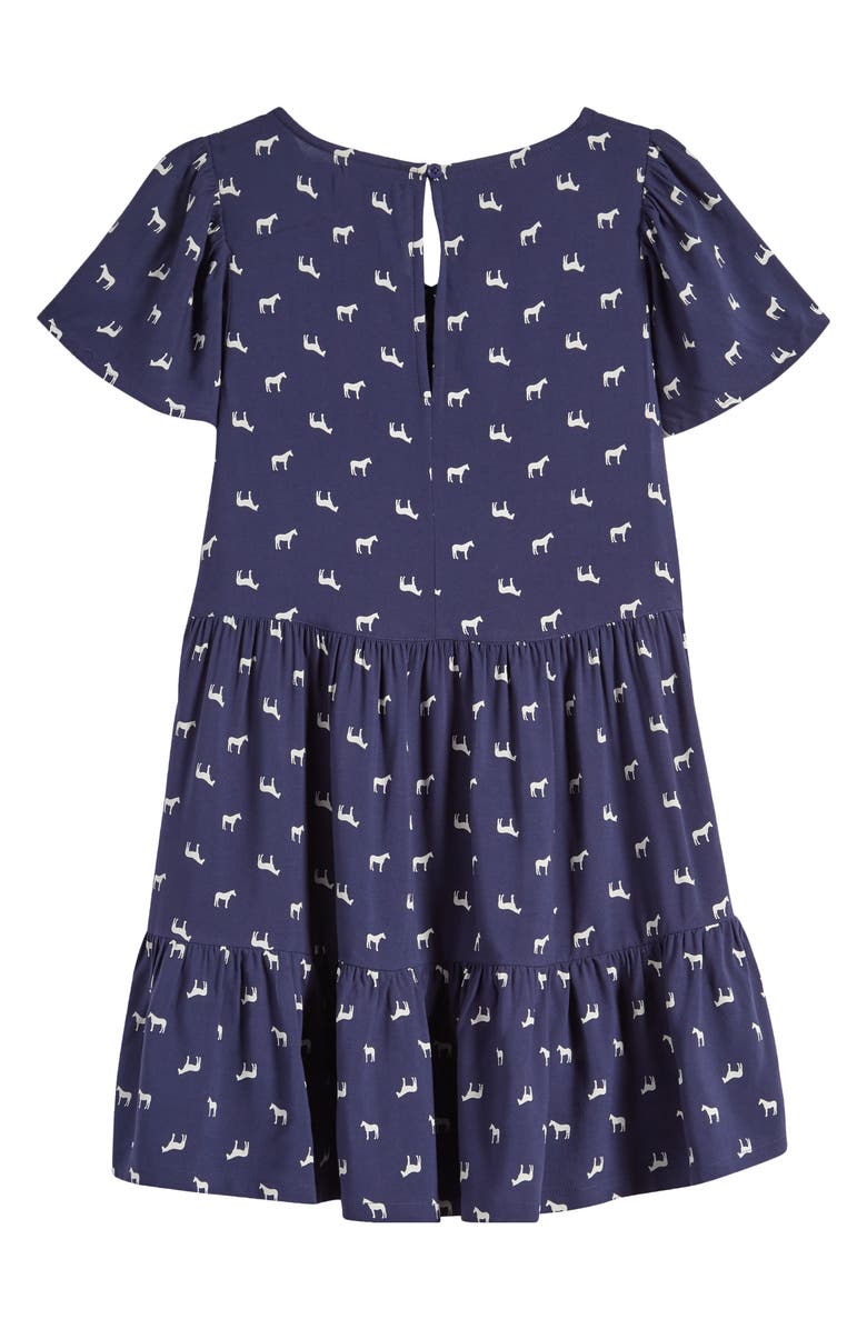 Nordstrom Kids' Tiered Flutter Sleeve Dress, Alternate, color, 