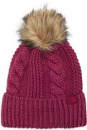 The North Face Oh Mega Faux Fur Pompom Beanie