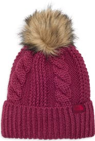 The North Face Oh Mega Faux Fur Pompom Beanie