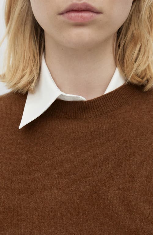 Mango Cashmere Sweater In Tobacco Brown