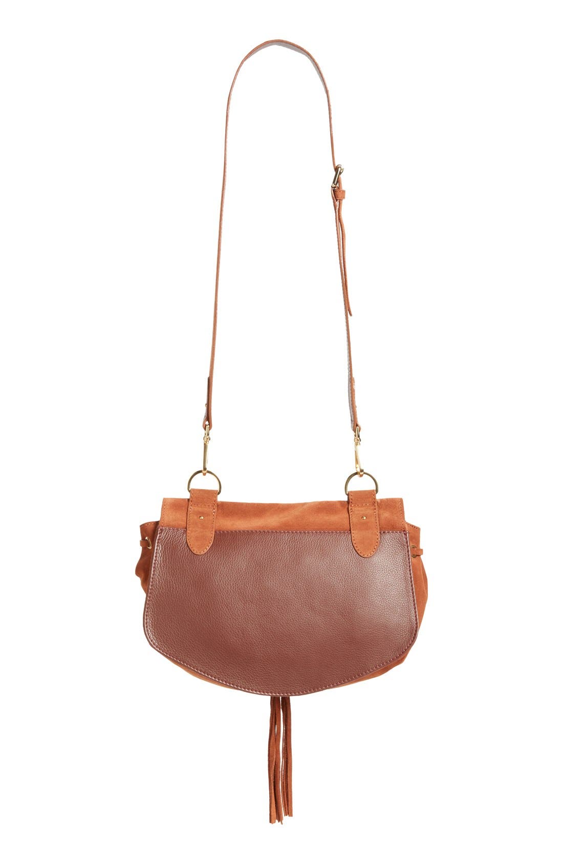 See by Chloé 'Medium Collins' Leather & Suede Messenger Bag, Alternate, color, 