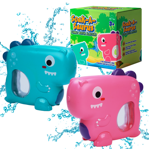 Blue & Pink T-Rex Dino Water blaster