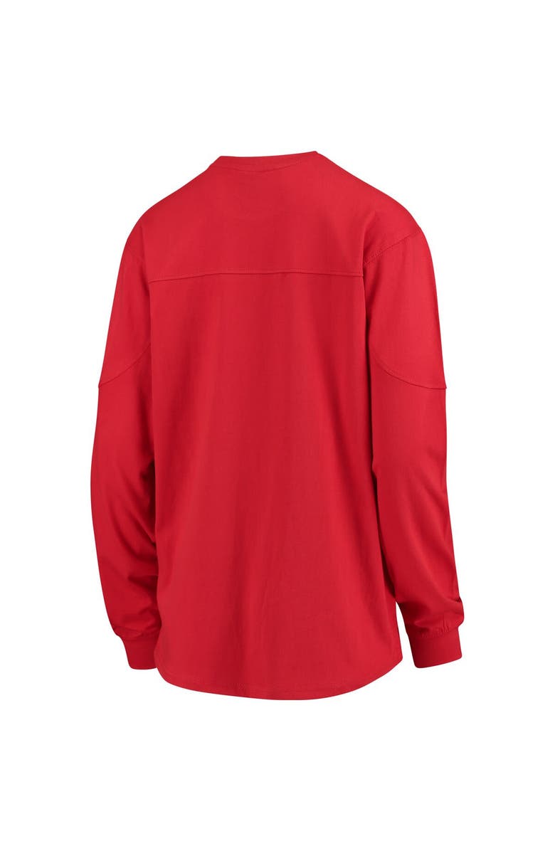 PRESSBOX Women's Red Maryland Terrapins Edith Long Sleeve T-Shirt, Alternate, color,