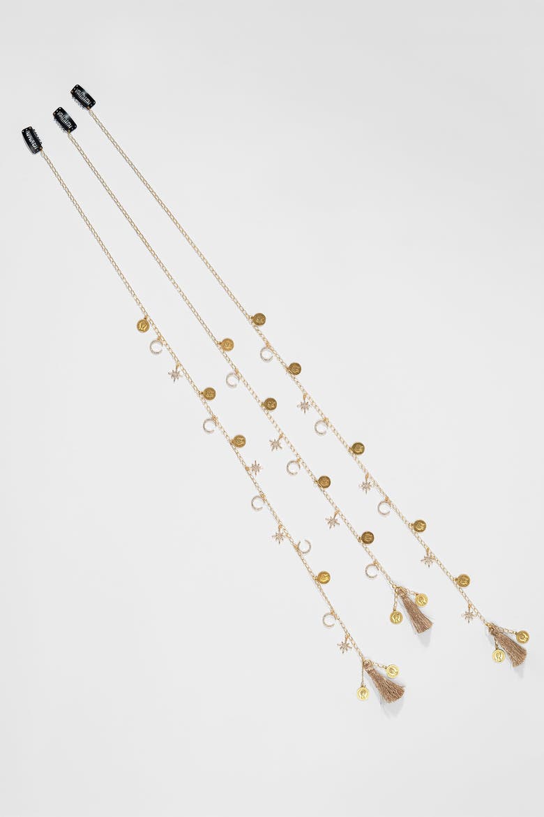 Starlit Tassel Braid Chain - gold, Alternate, color, Gold