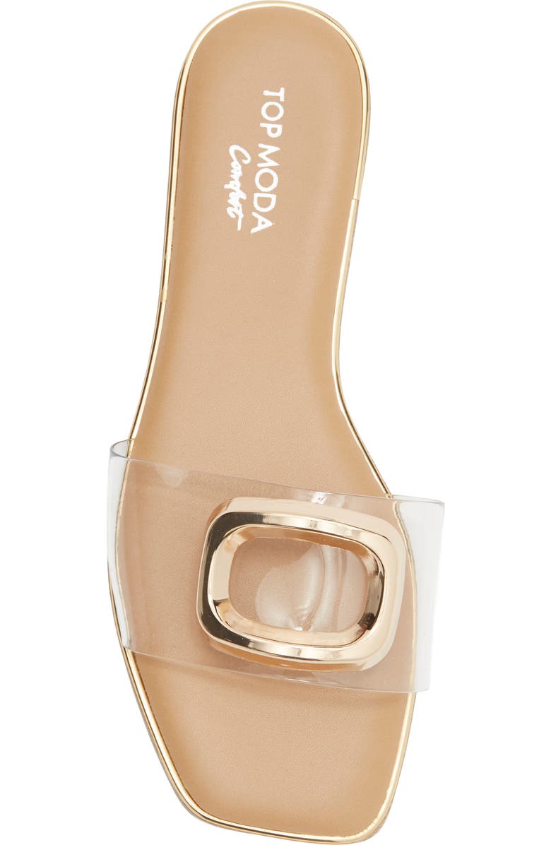 TOP MODA Moana Slide Sandal, Alternate, color, Clear
