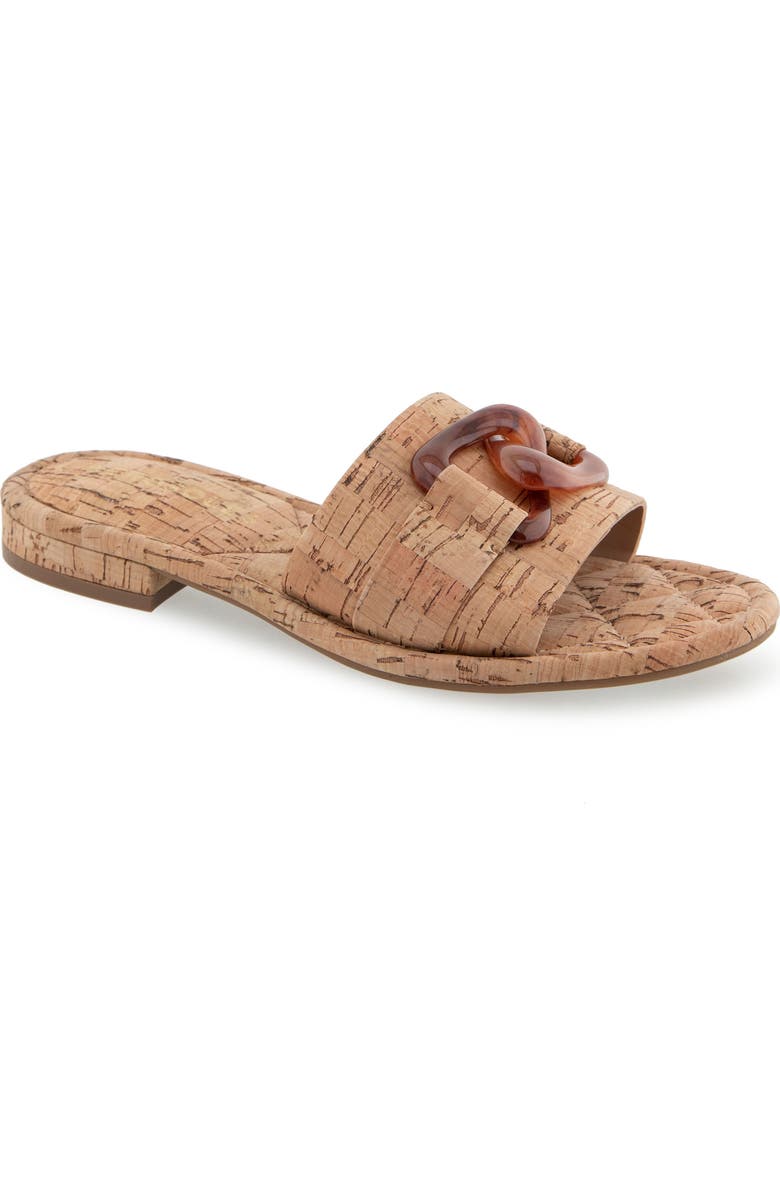 Aerosoles Big Charm Link Slide Sandal, Main, color,